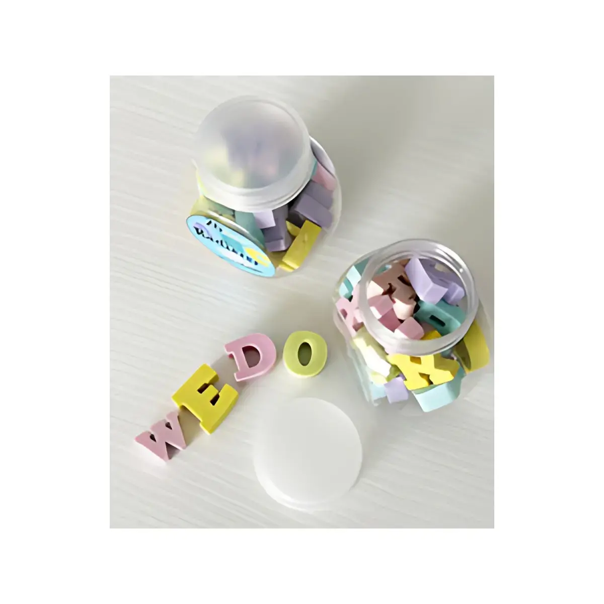 WEDO Gummen en plastic ABC, 26 stuks in een doos