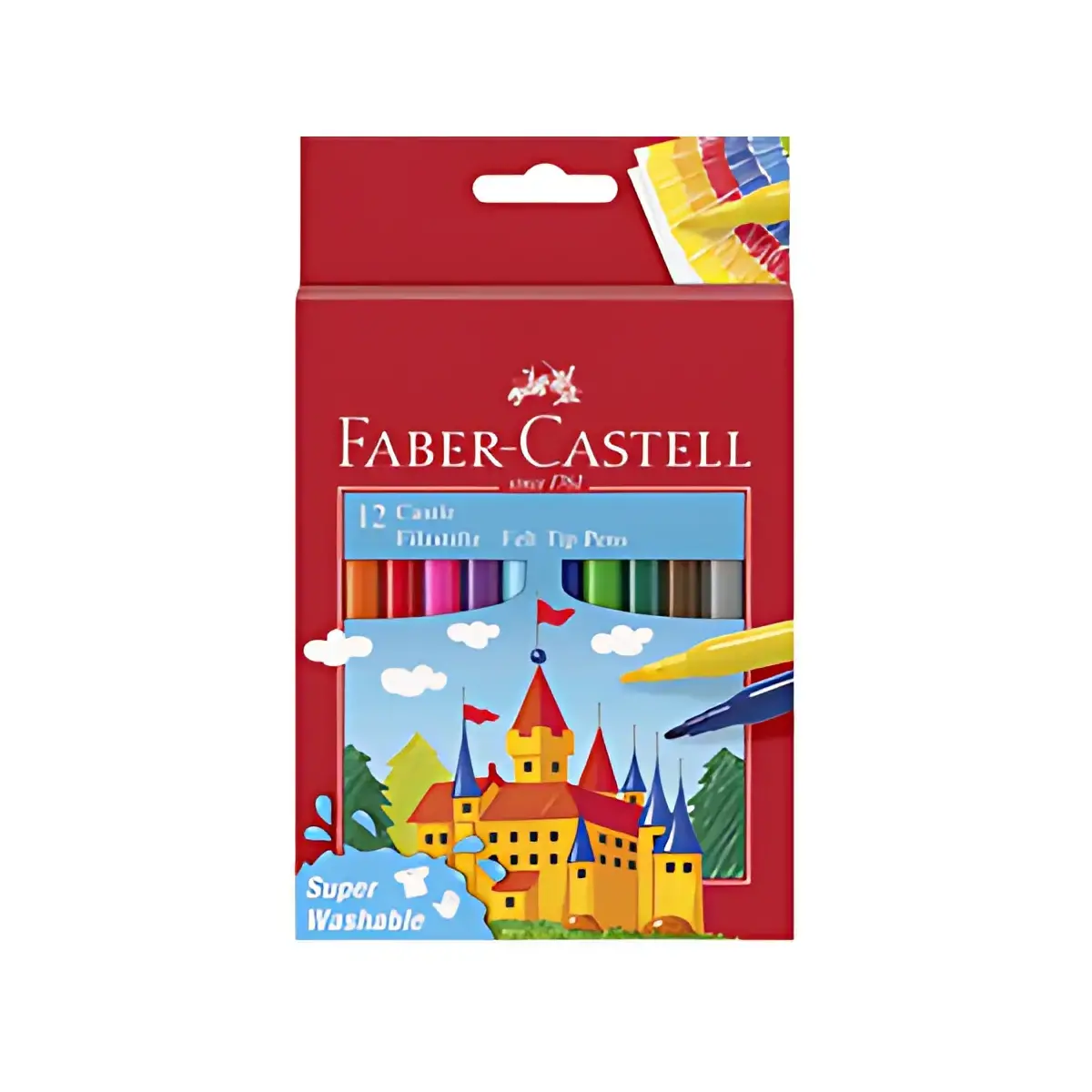 FABER-CASTELL Viltstift CASTLE, kartonnen etui van 12 stuks