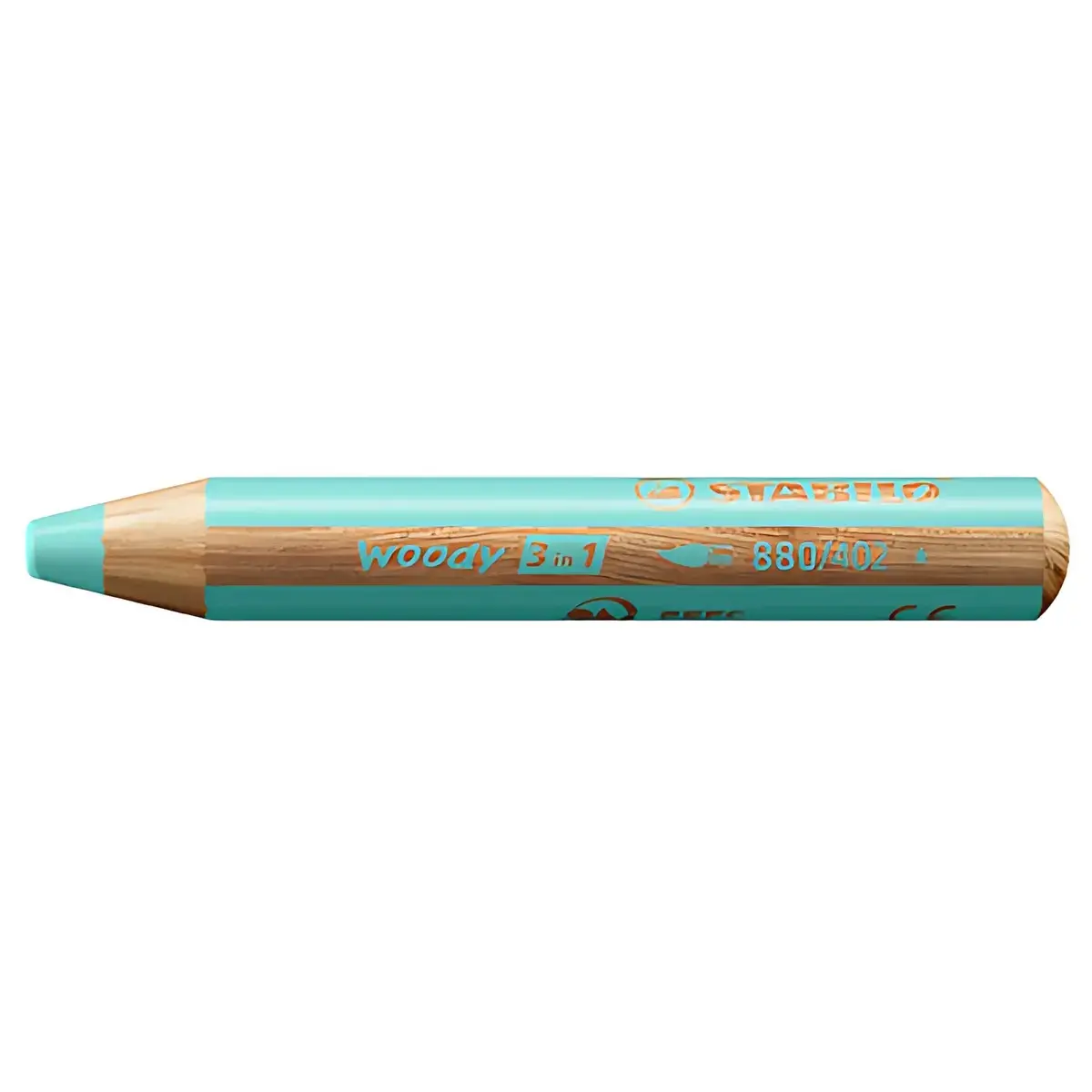STABILO Multi-talenten potlood woody 3-in-1, rond, pastelblauw