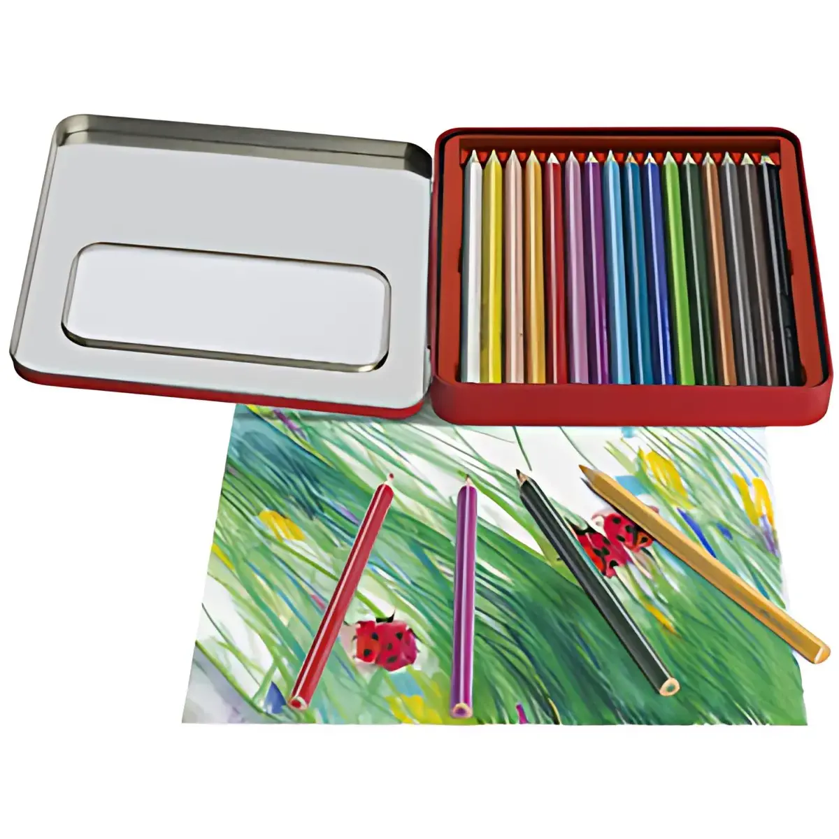 FABER-CASTELL Jumbo GRIP kleurpotloden, metalen etui