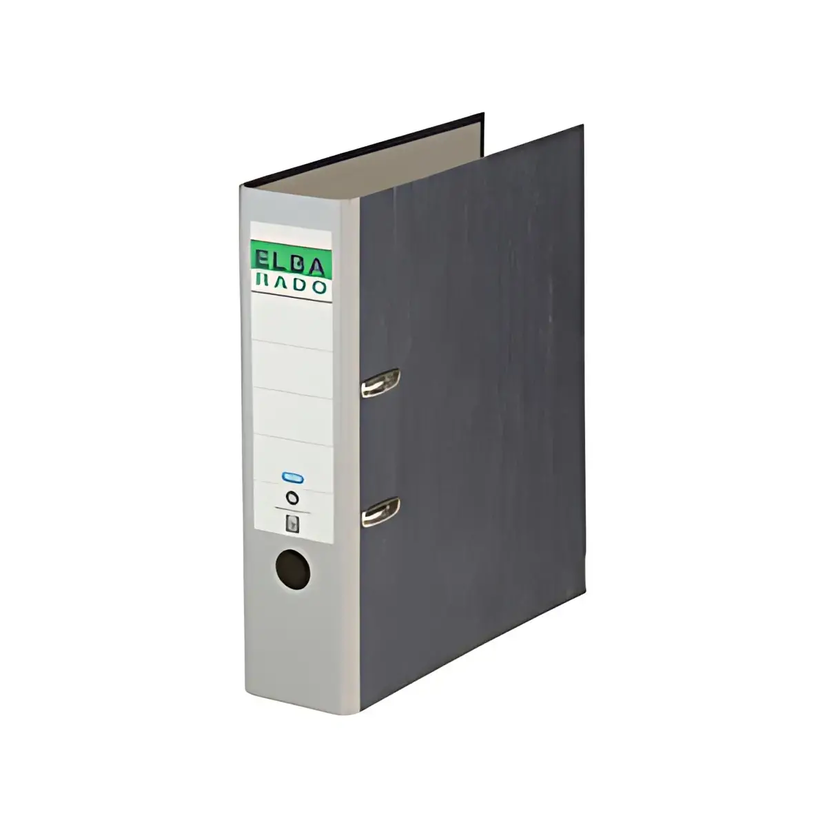 20 ELBA rado ordners met gemarmerd papier, rugbreedte: 80 mm, zwart