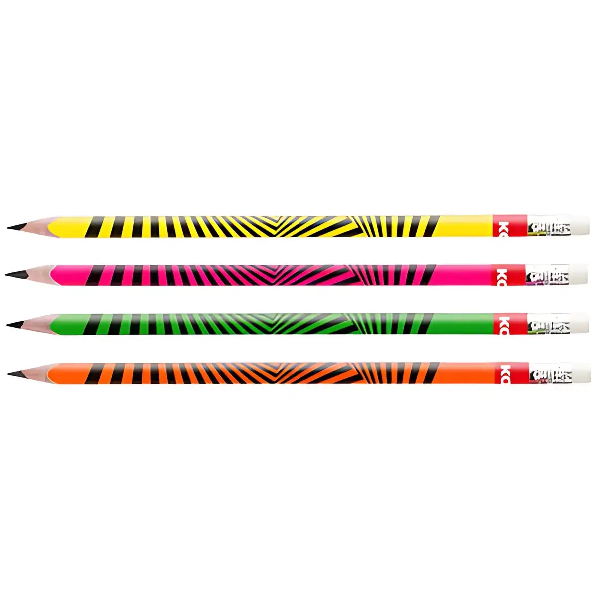 12 Kores Potloden 'Grafitos Neon', hardheidsgraad: HB 