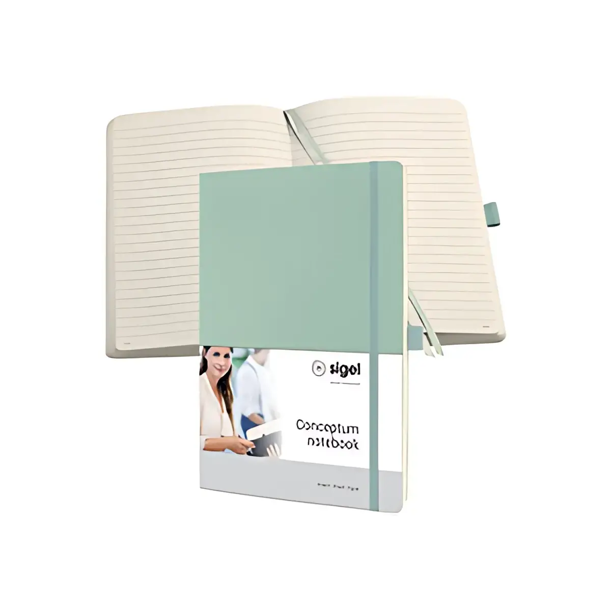 sigel Notitieboek Conceptum, A4, geruit, rood 