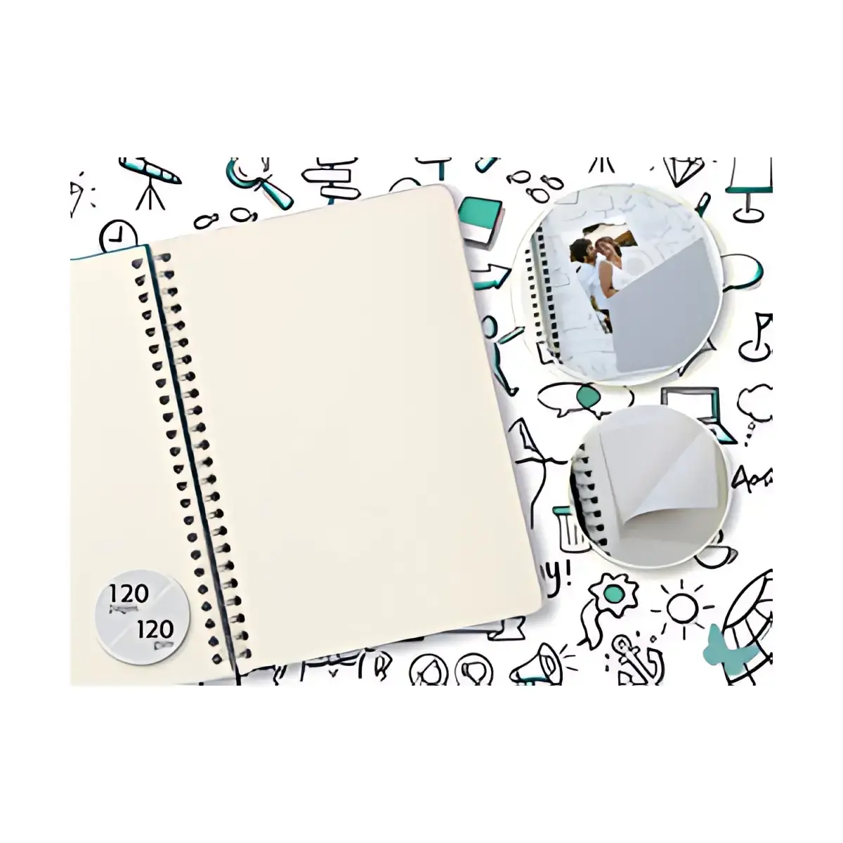 sigel Spiraalnotitieboekje Jolie 'SKETCH Book', A5