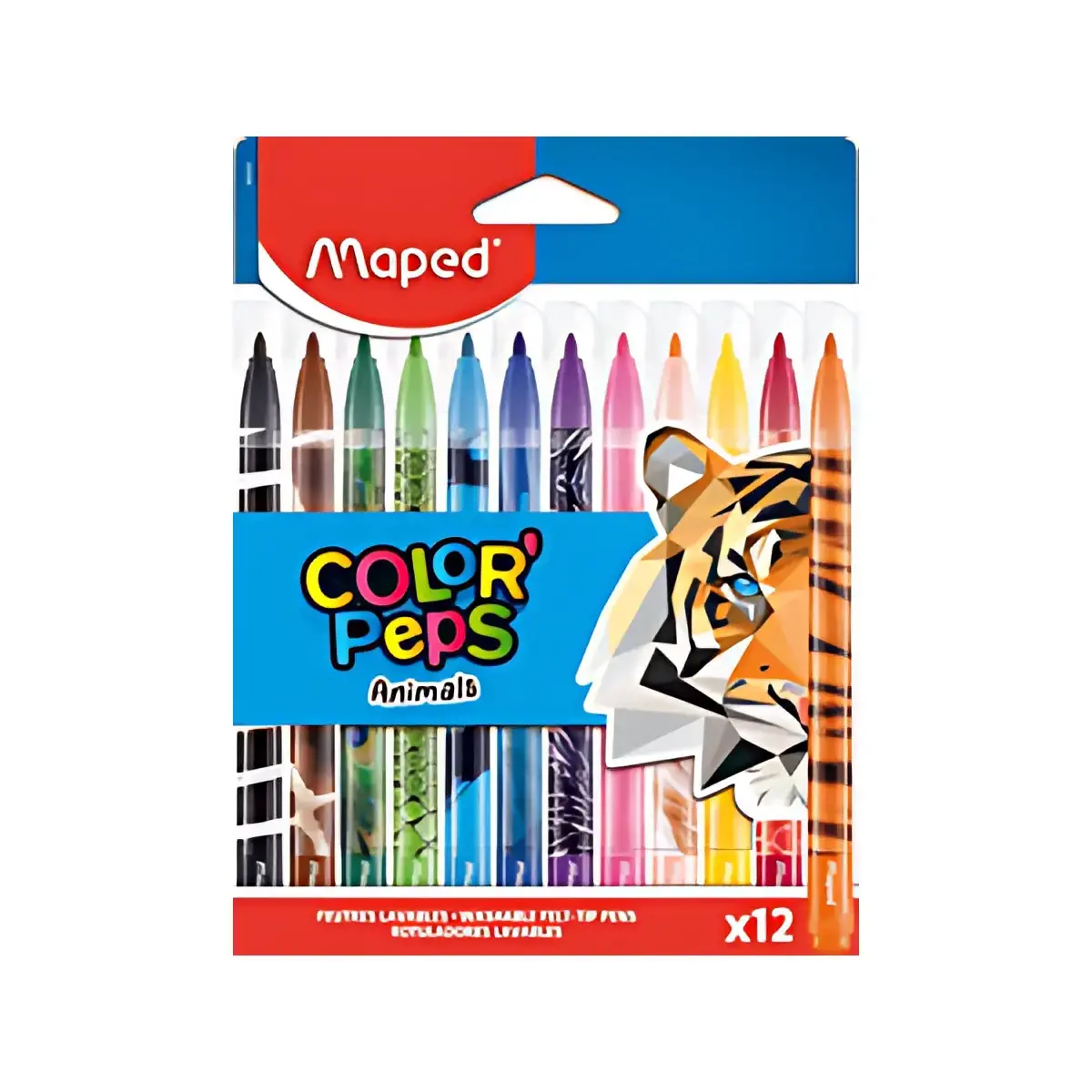 MAPED Viltstiften COLOR'PEPS Animals, kartonnen etui van 12