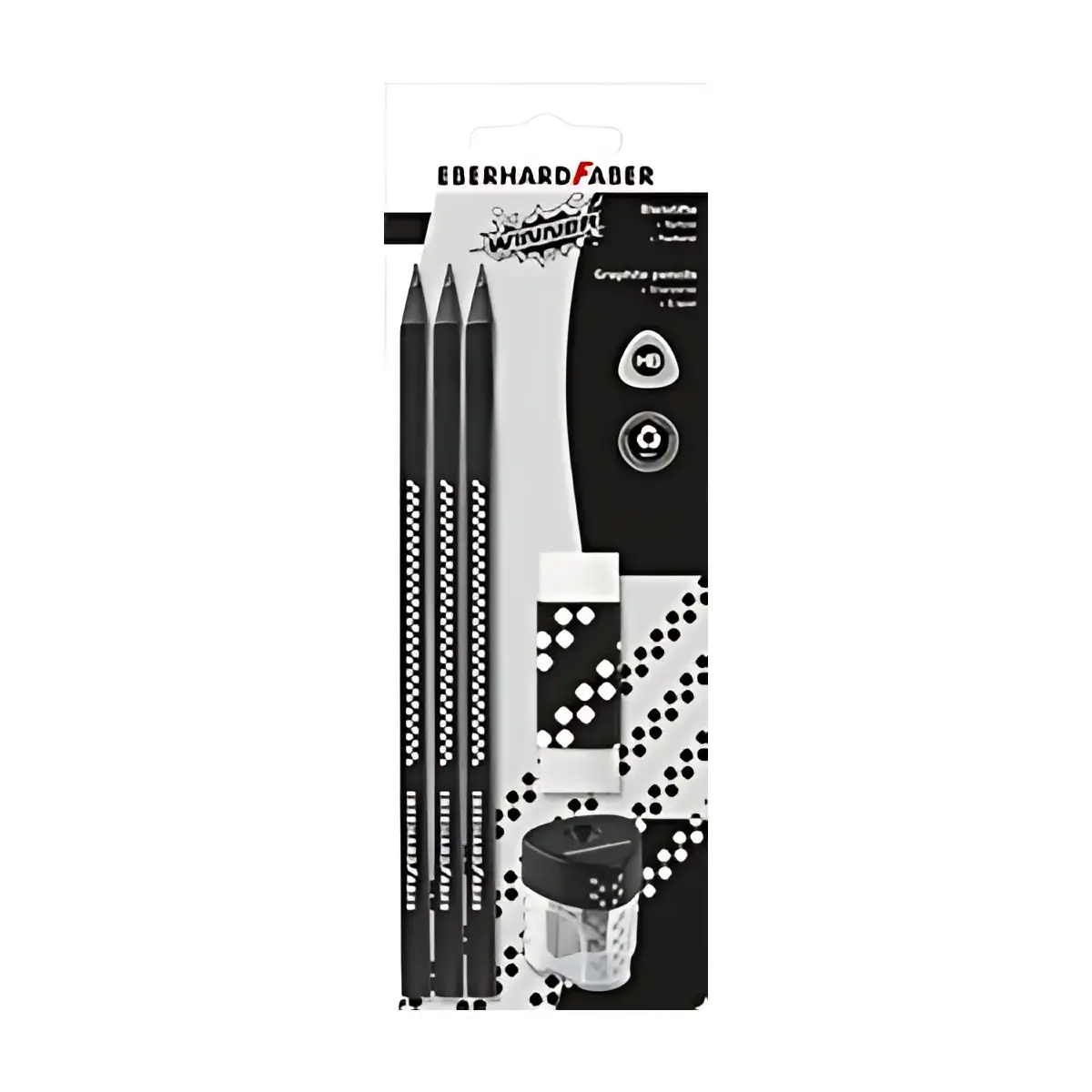 EBERHARD FABER Potloodset WINNER, HB, zwart