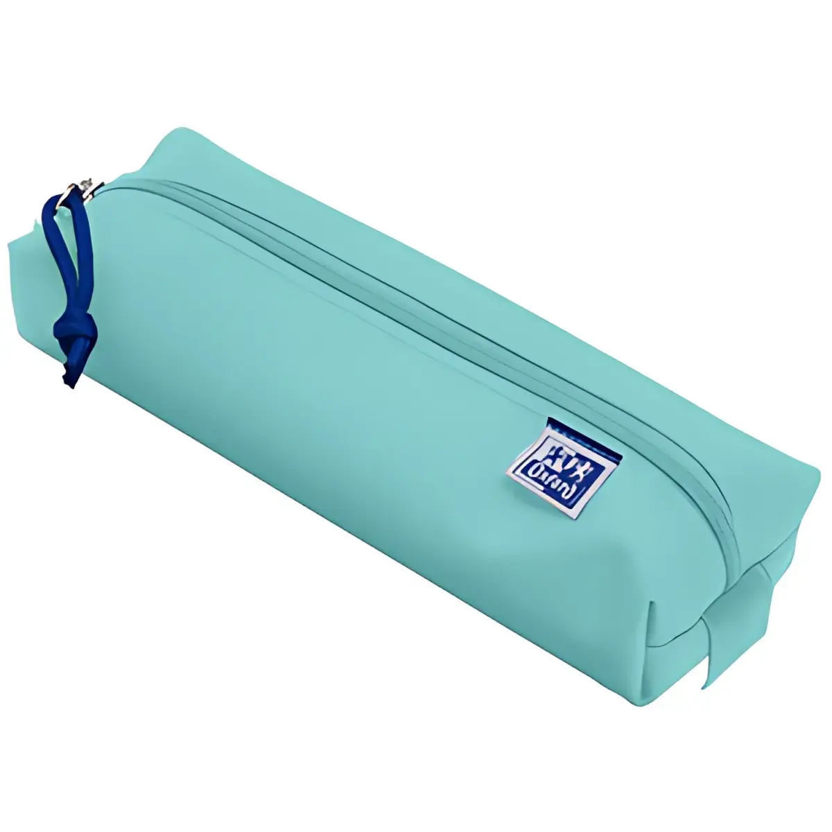 Oxford etui, polyester, rechthoekig, klein, aqua