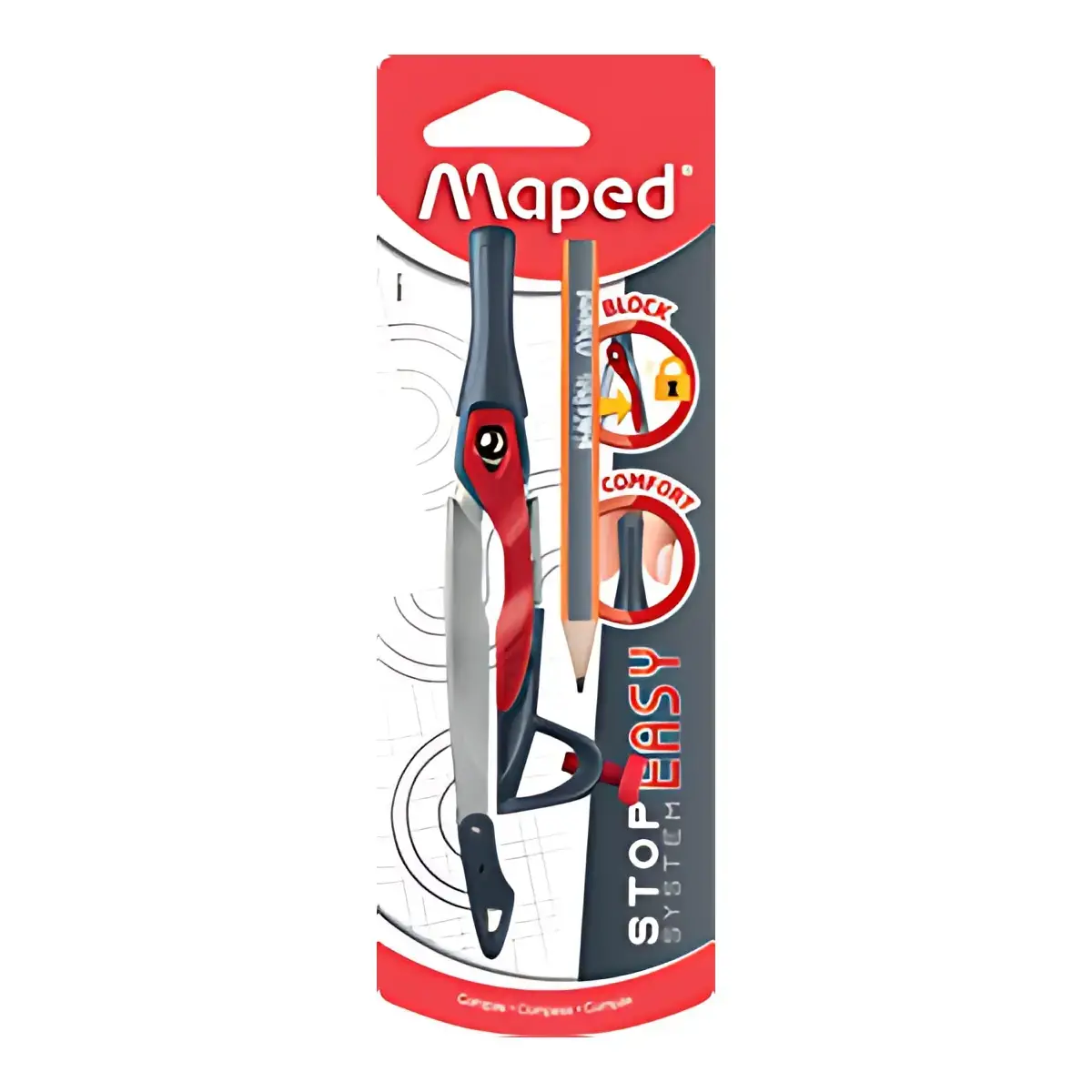 MAPED Compas Stop Systeem met aanpassingsring