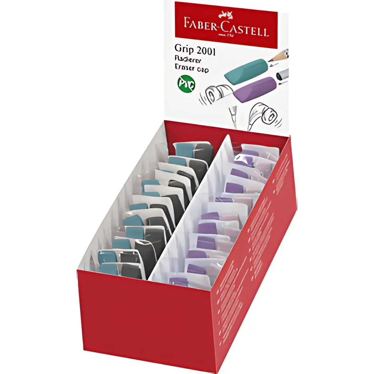24 FABER-CASTELL GRIP WISSELSLEUZE, in display 