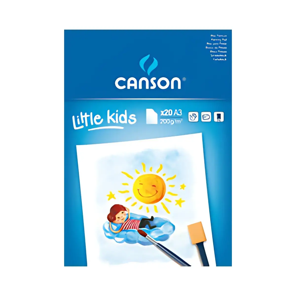 CANSON Papierblok voor kinderschilderkunst, A4, 200 g/m2