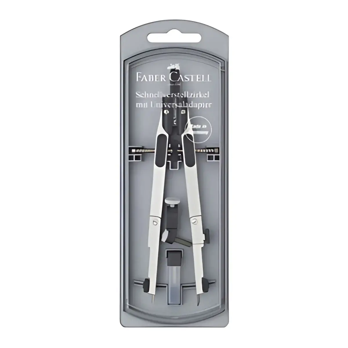 Sneldraaibare passer - Zilver / zwart - Faber-Castell