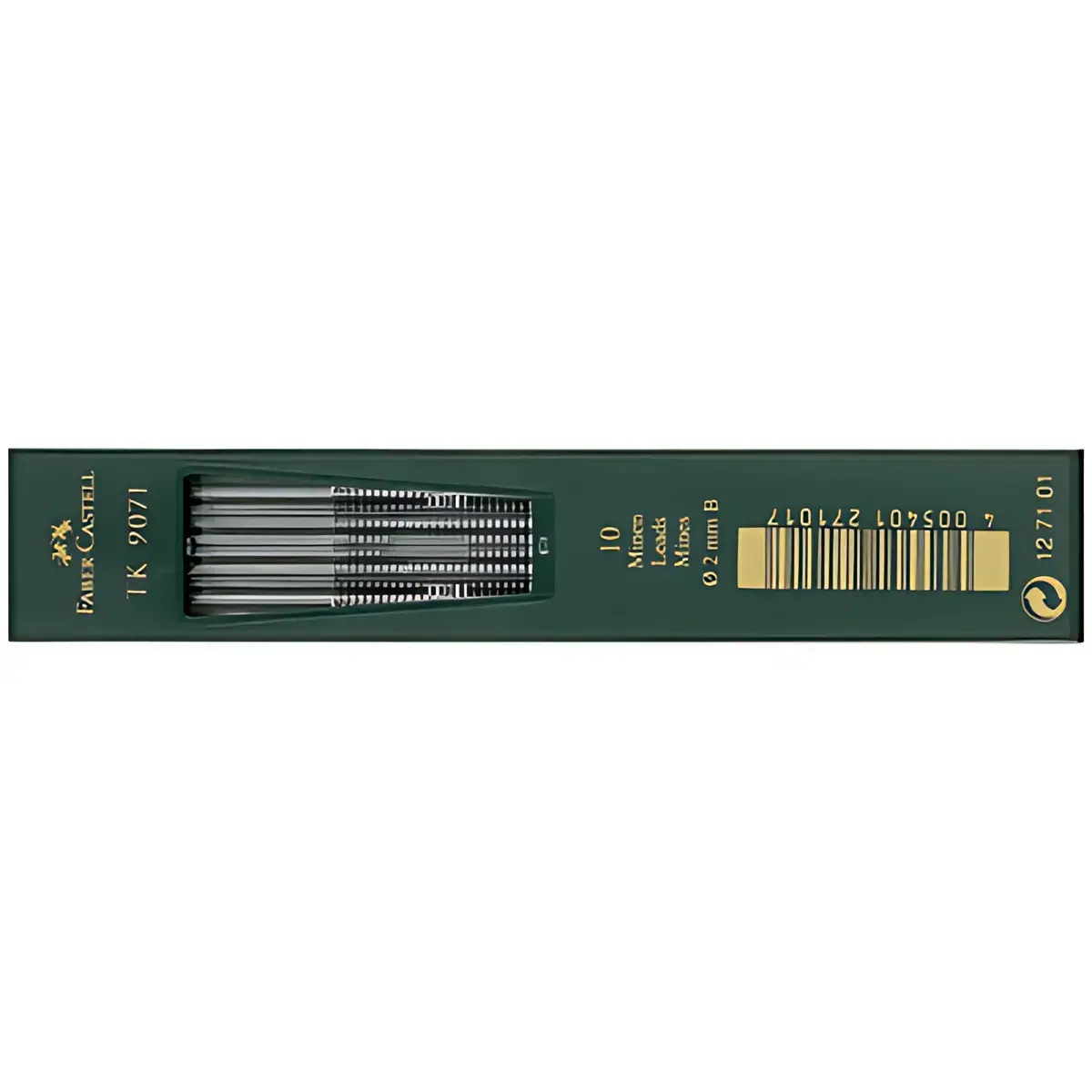 Mijnen TK 9071 - Diep zwart - hardheidsgraad 2B - Faber-Castell