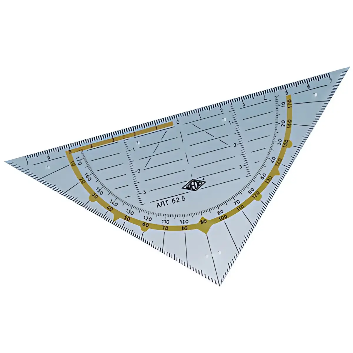 WEDO Standaard geometriervierkant, schuine zijde 160 mm