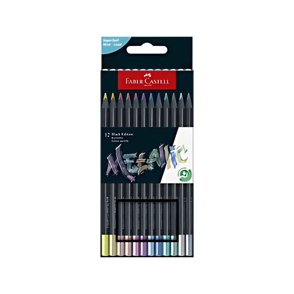 FABER-CASTELL Kleurpotlood Black Edition, etui van 12