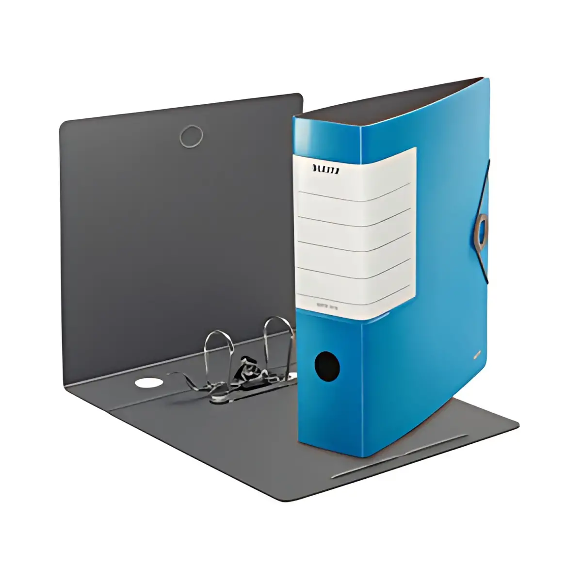 LEITZ Stevige Ringmap, 180 graden, 82 mm, lichtblauw