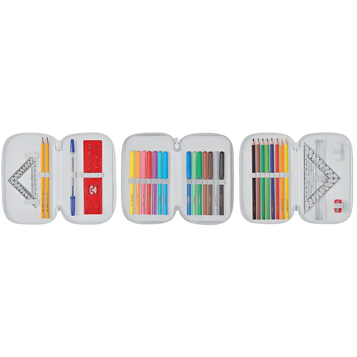 HERLITZ Schooletui TriCase 'Deep Ocean', 31 stuks 