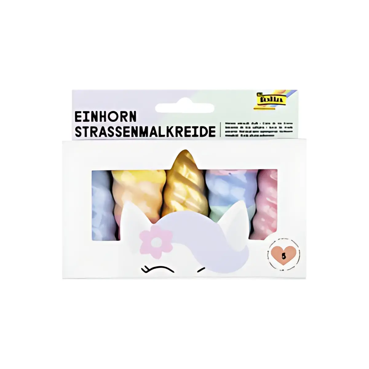 Stoepkrijt 'eenhoorn', assorti