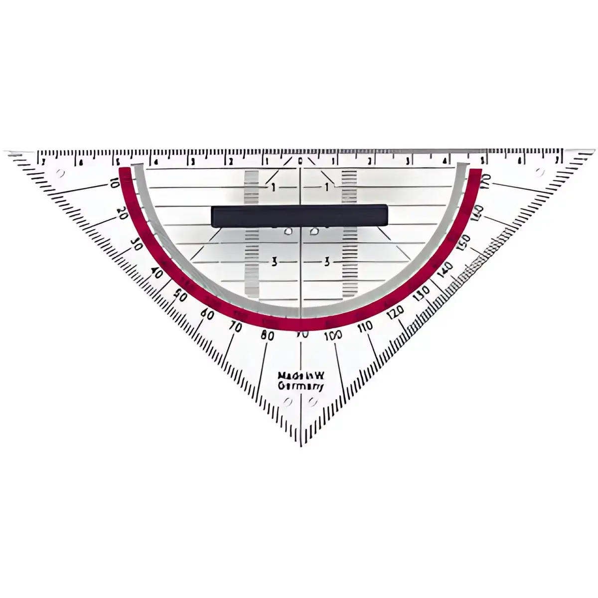 HERLITZ Geometrische driehoek, schuine zijde: 160 mm, met