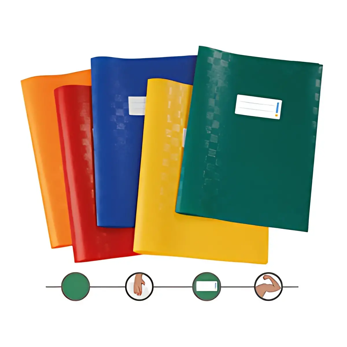 HERMA Schriftenbeschermer Bast, formaat A4, in PP, set van 10
