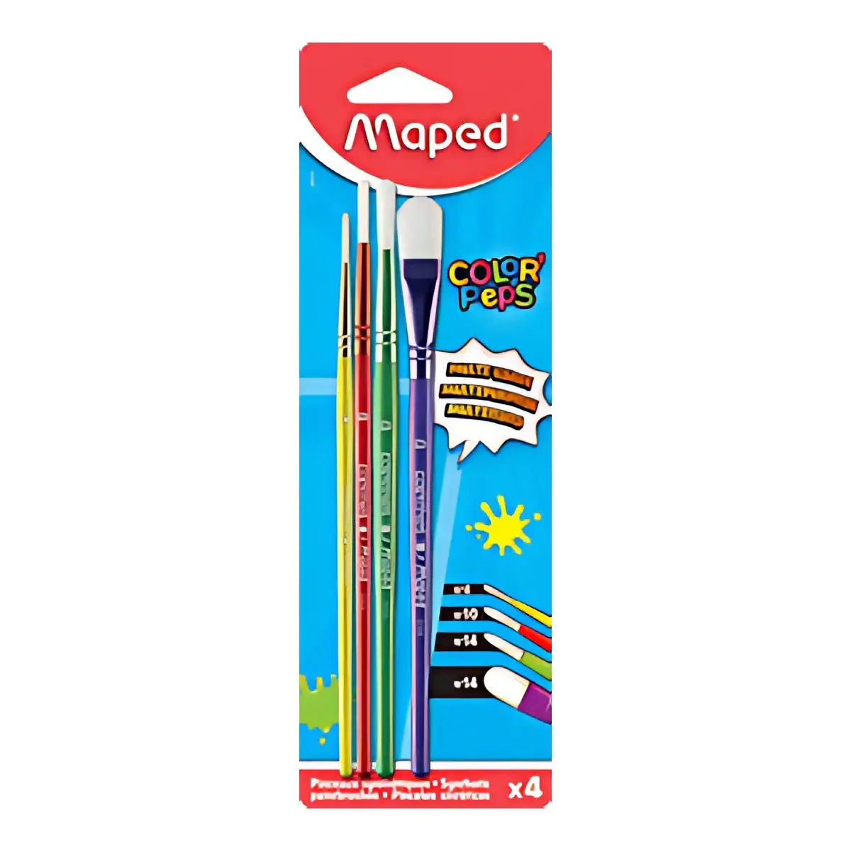 MAPED Set synthetische kwasten COLOR'PEPS