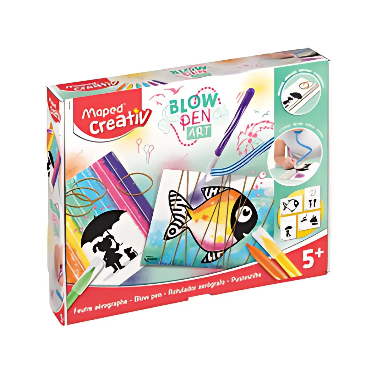 MAPED Set viltstiften aërograaf BLOW PEN 'Fil'Art', 22 stuks
