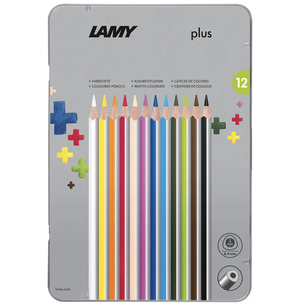 LAMY Driekantige kleurpotlood plus, metalen etui van 24