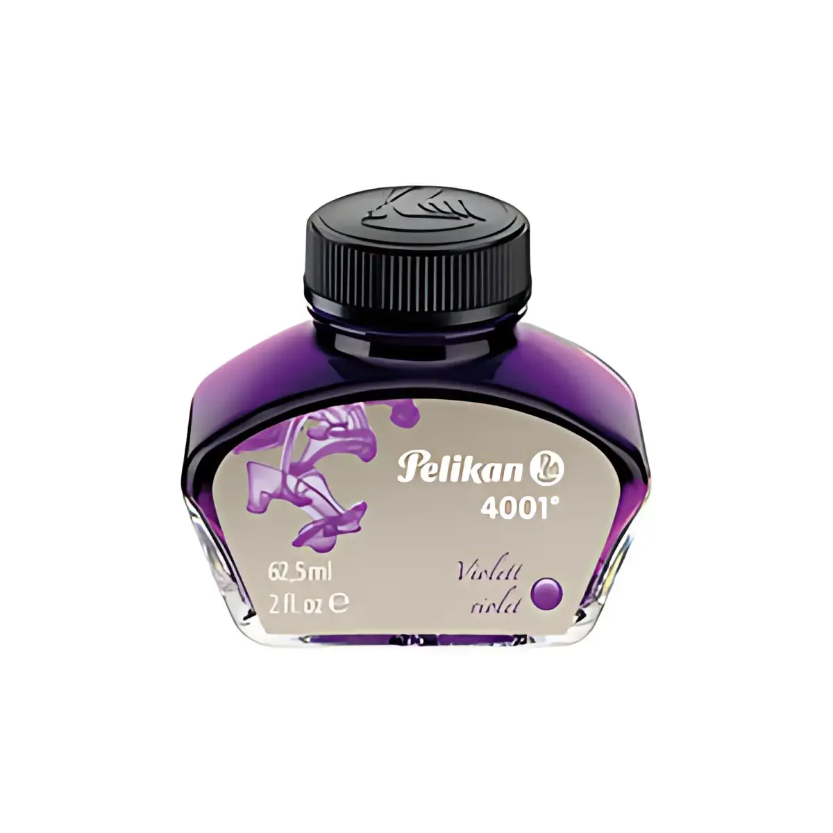 Pelikan Encre 4001 in een glazen flesje, violet 