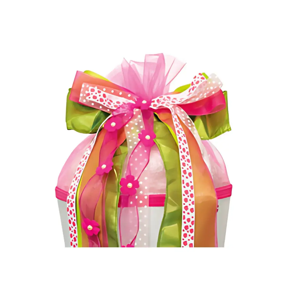 ROTH Lint voor schoolhoorn 'Pink Dots', lichtblauw/roze