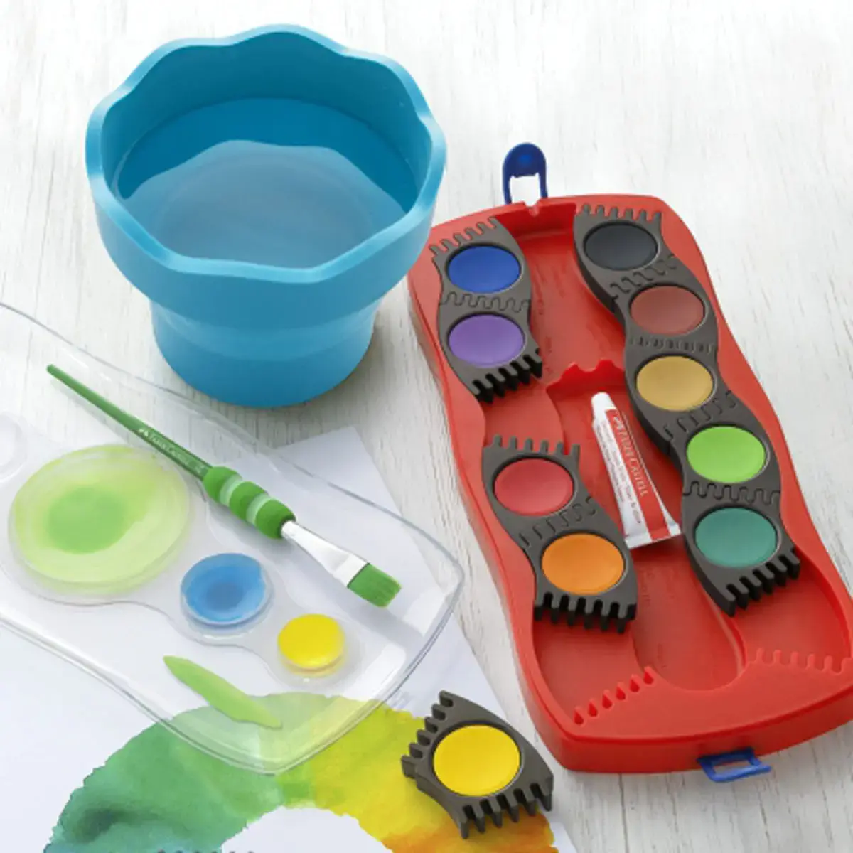 FABER-CASTELL Beker CLIC & GO, turquoise