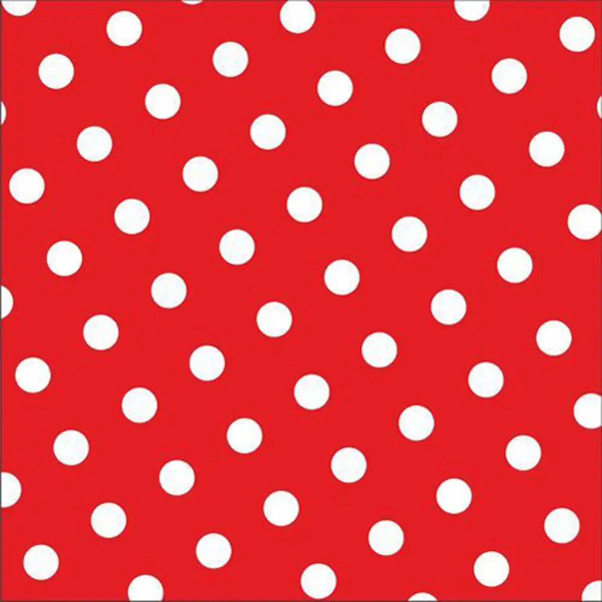 Servet met 'Dots' patroon, 330 x 330 mm, rood - Papstar 