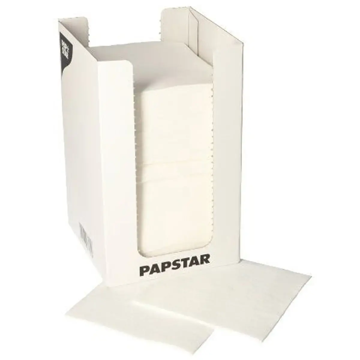 Cocktailservet 'PUNTO', 200 x 200 mm, zwart - Papstar