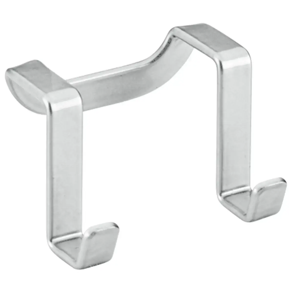 Dubbele haak Galileo, metallic zilver - Metaltex