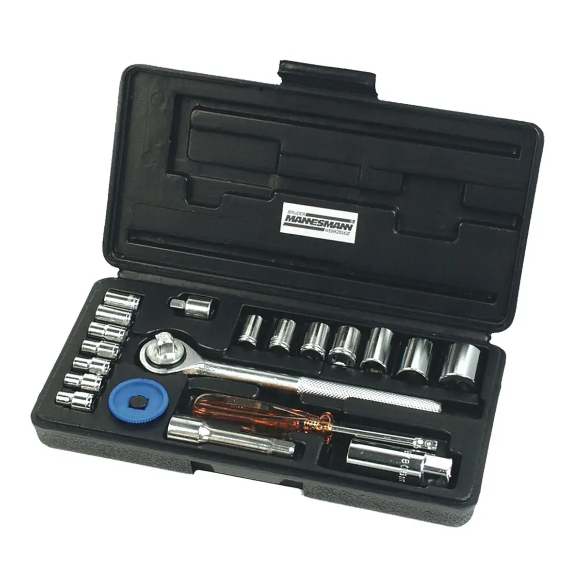 Dopsleutelset 1/4' + 3/8', 20-delig - Br&uuml;der Mannesmann 