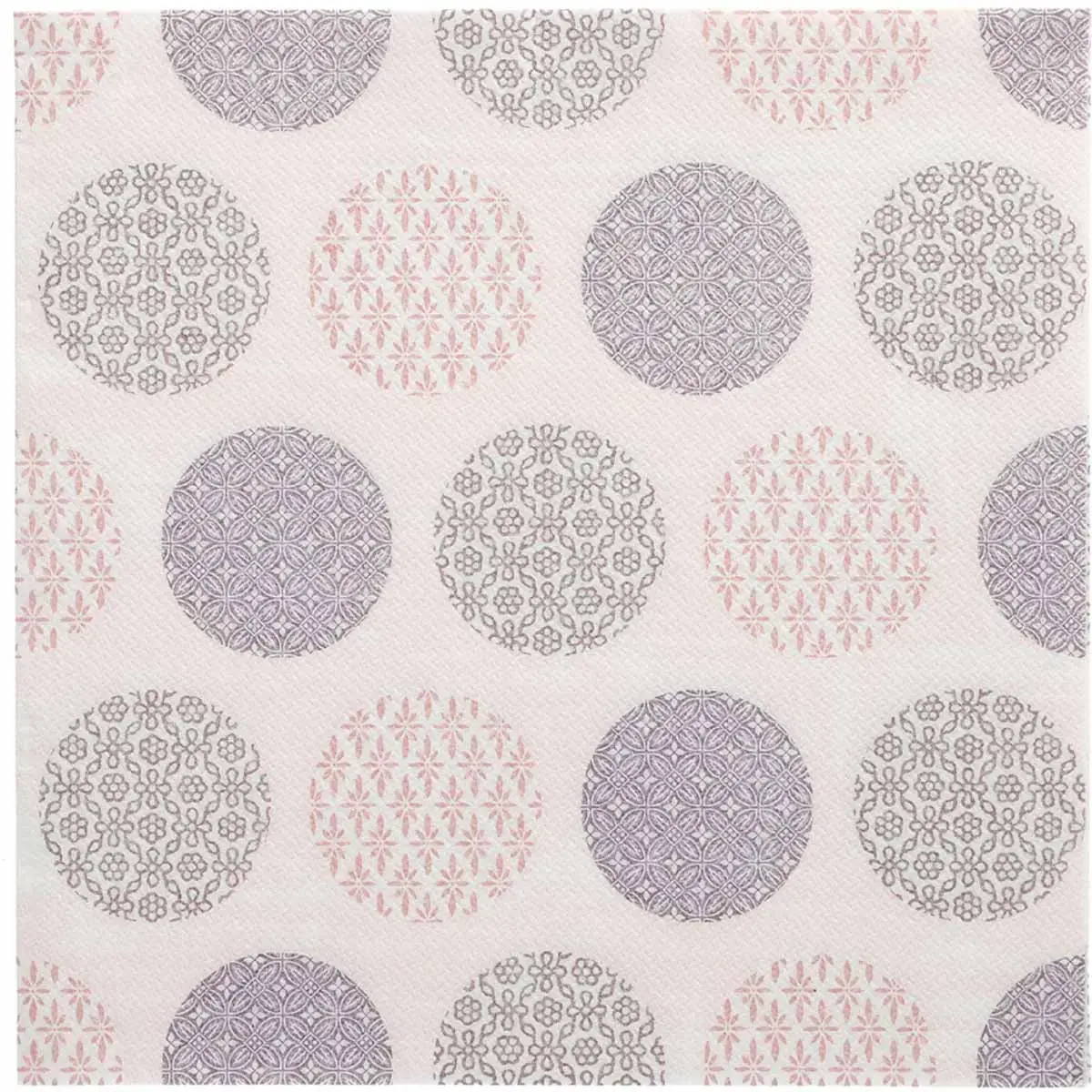 Servet met motief 'ROYAL Collection Rococo', roze - Papstar