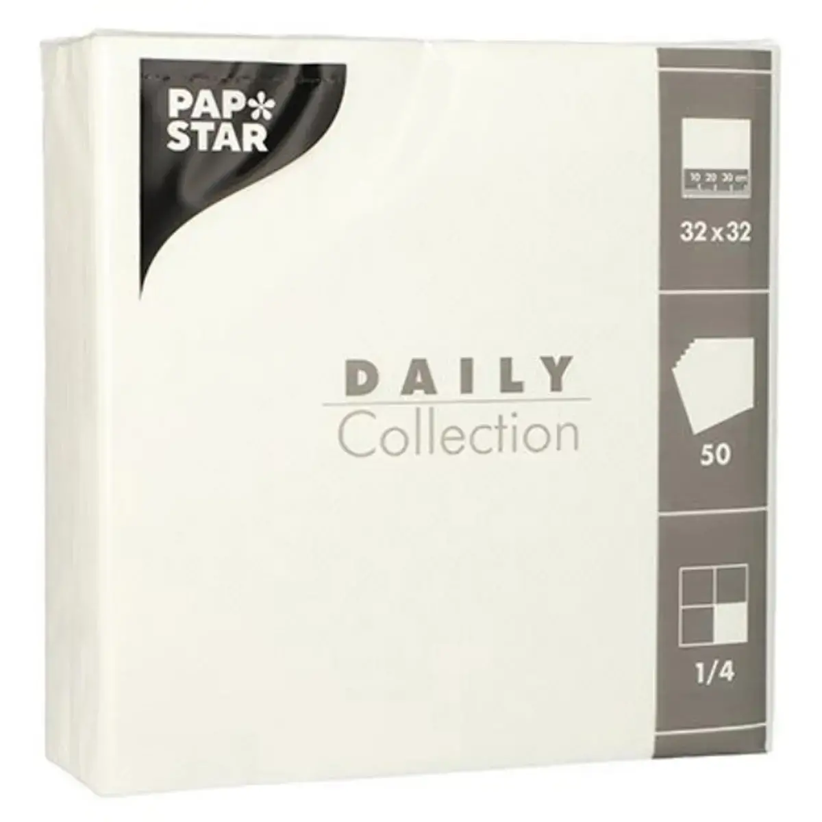 Servetten, 320 x 320 mm, 3-laags, donkergroen - Papstar