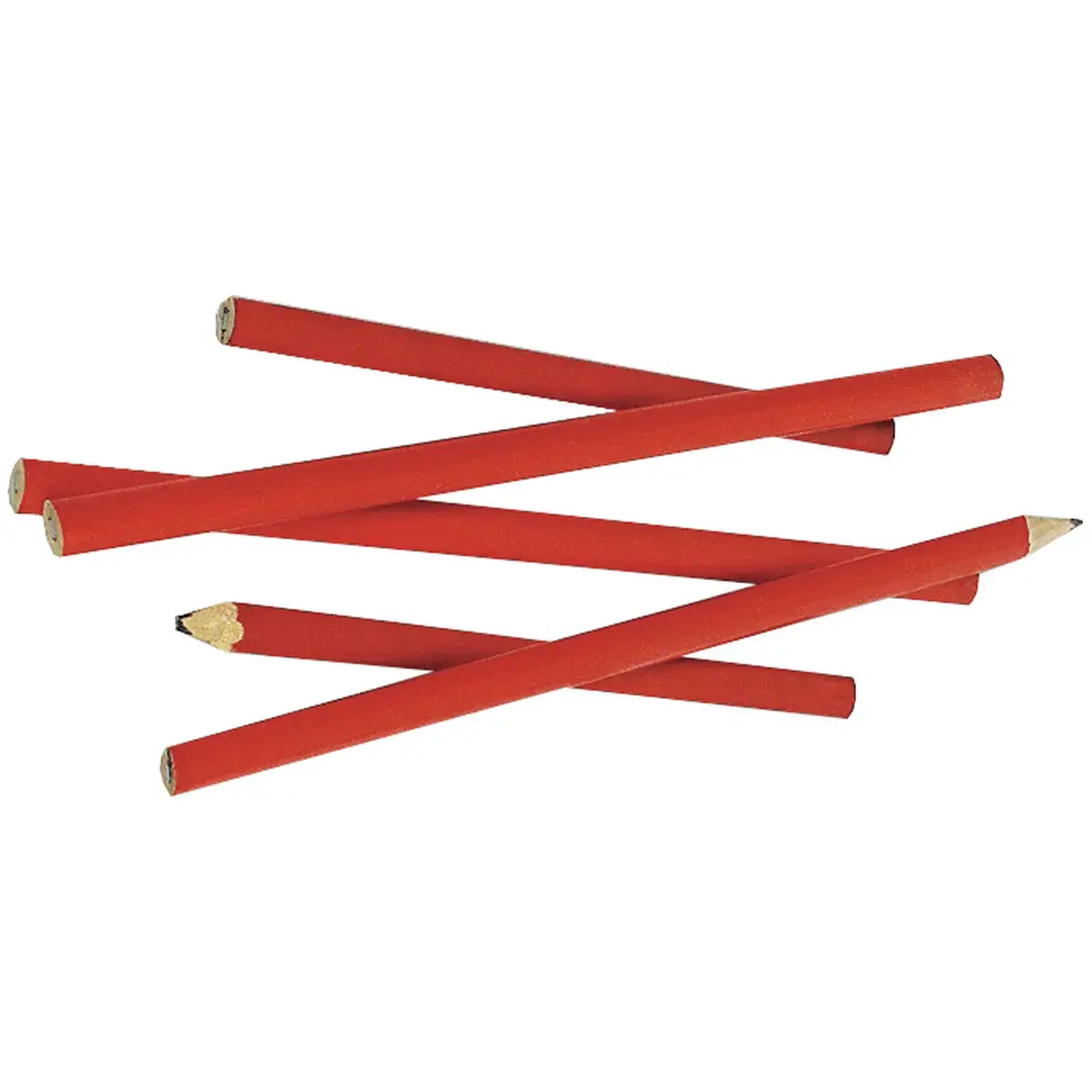 Timmermanskrijt, ovaal, rood, 180 mm - Br&uuml;der Mannesmann 