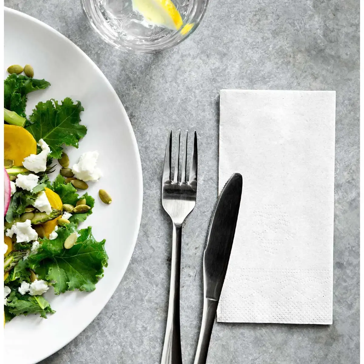 Lunchservet, 328 x 325 mm, 2-lags, wit - Tork