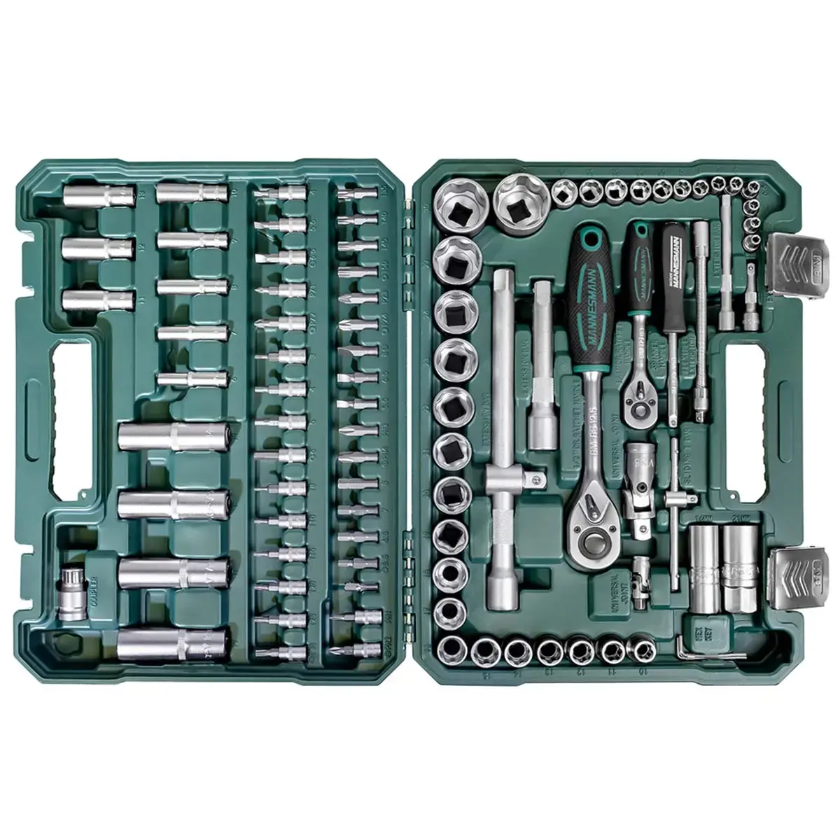 Dopsleutelset 1/4' + 1/2', 94-delig - Brüder Mannesmann