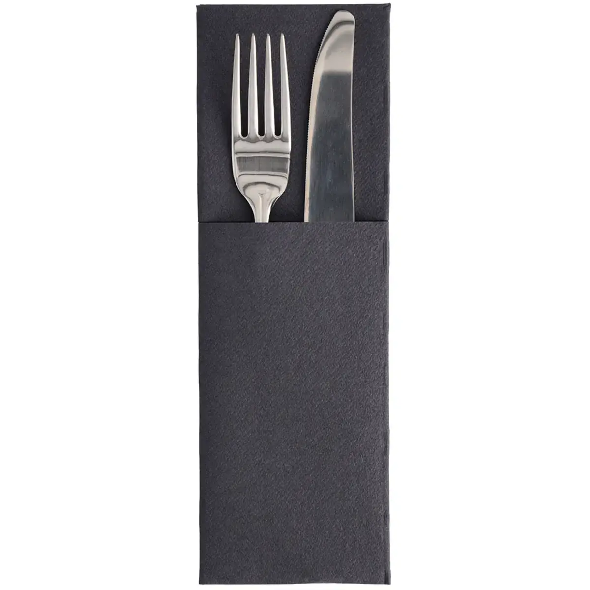 Zakdoekhoesje 'ROYAL Collection', zwart - Papstar 