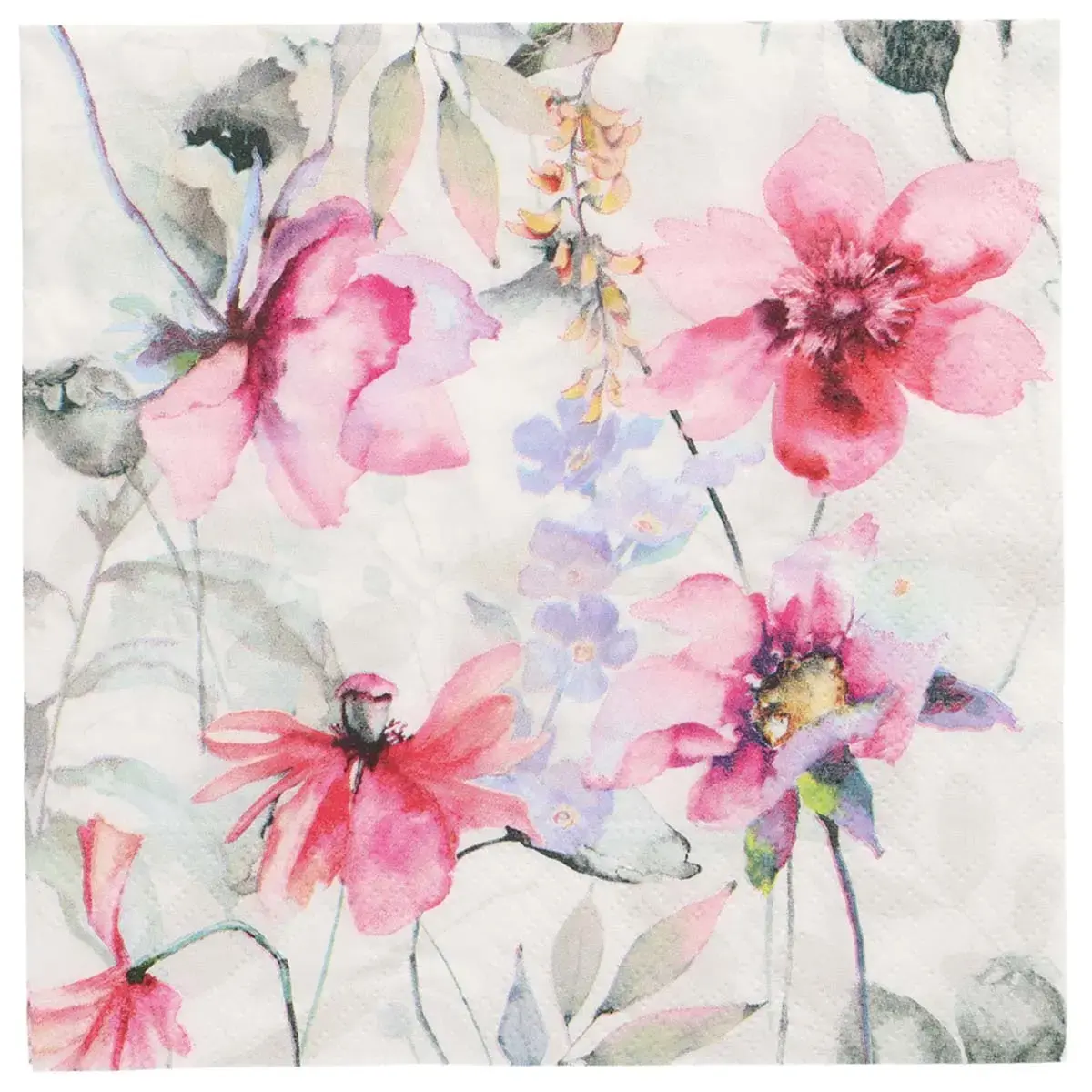 Servet met 'Lavendel' motief, 330 x 330 mm - Papstar