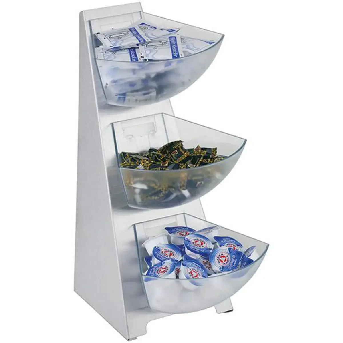Portieverdeler MULTI RACK, 3 niveaus, roestvrij staal - Aps 