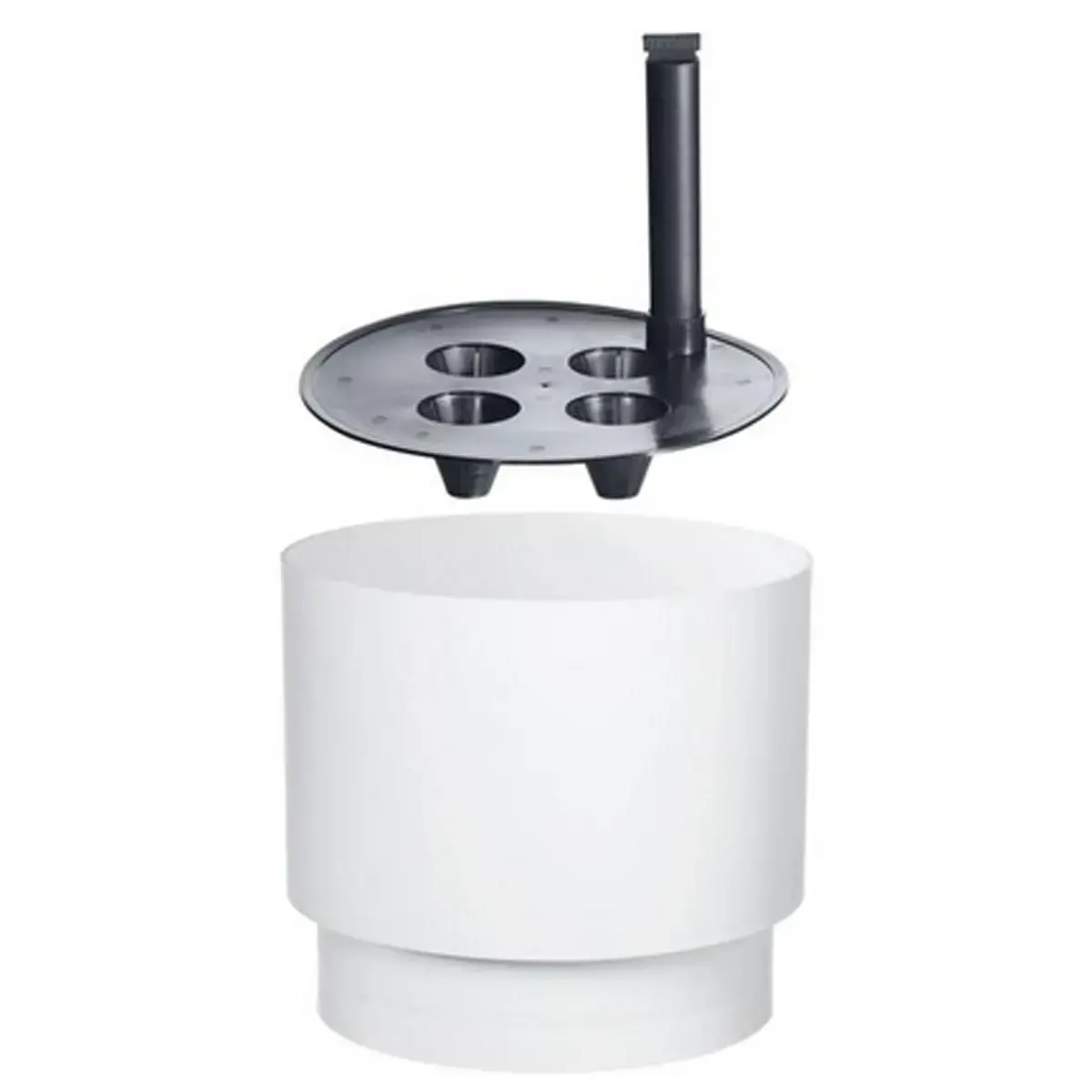 Bloempot PAULINA, diameter: 400 mm, wit - Orthex