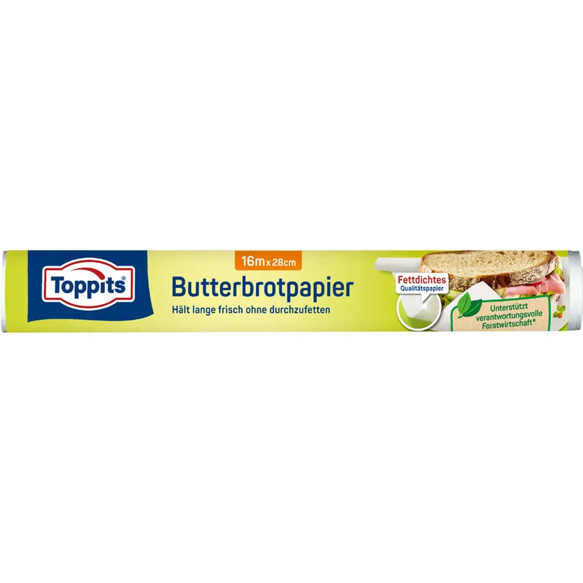 Papier voor sandwich, breedte 280 mm, lengte 16 m - Toppits