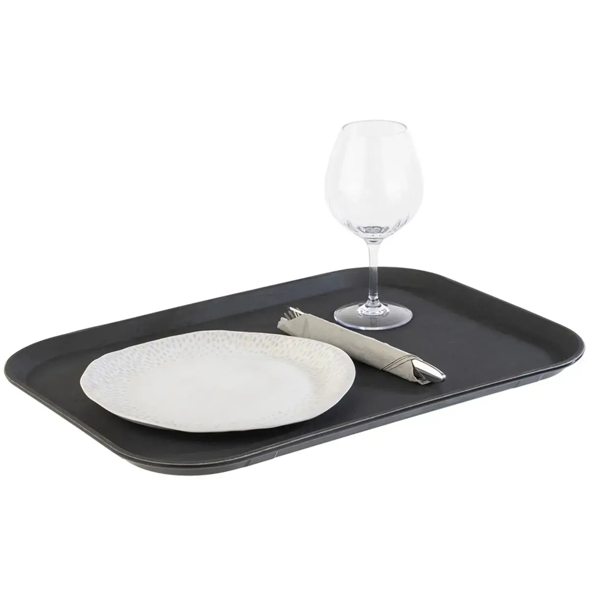 NOSLIDE plateau, 530 x 20 x 365 mm, zwart - Aps