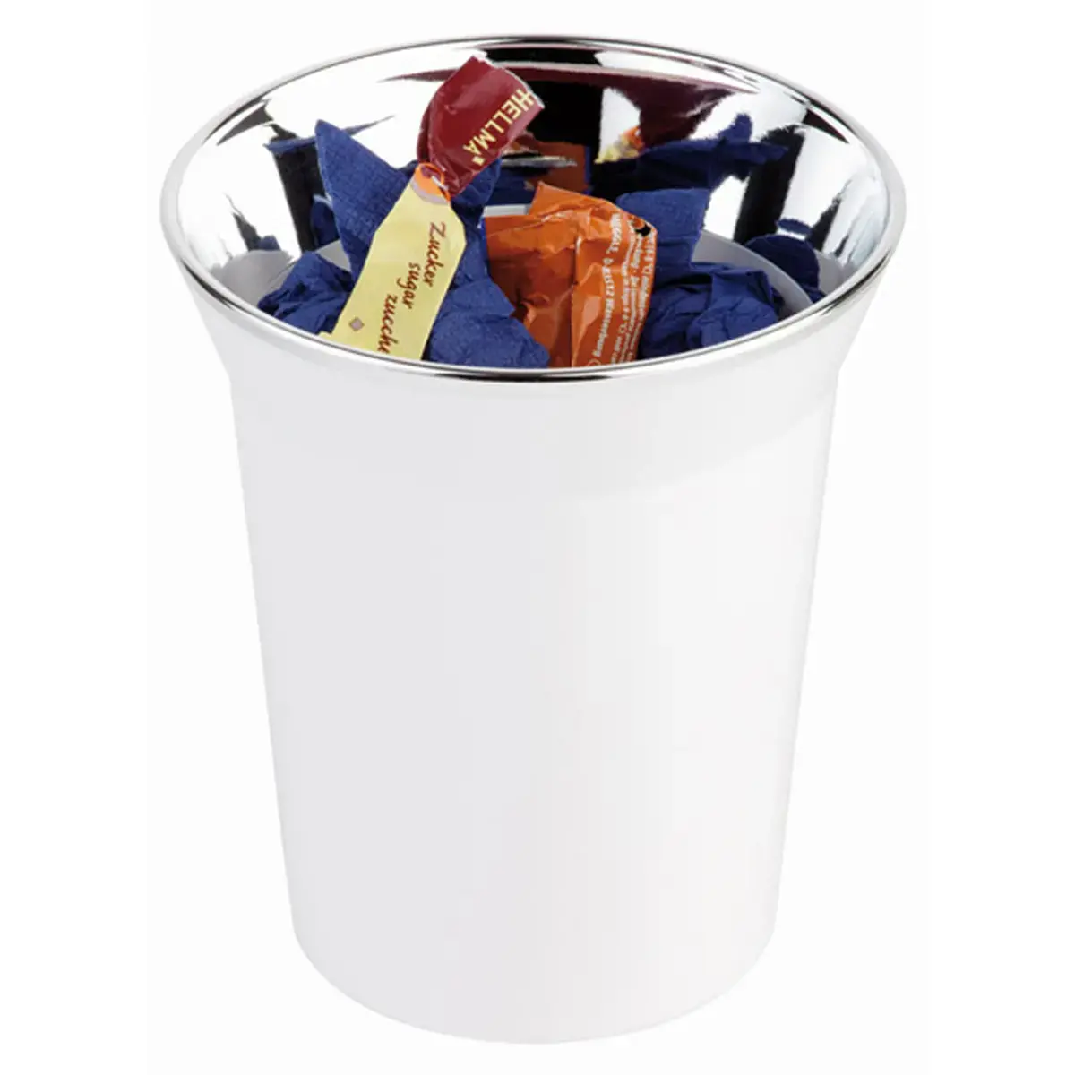 Tafelafvalbak / bestekbak TOP CHROME, wit - Aps