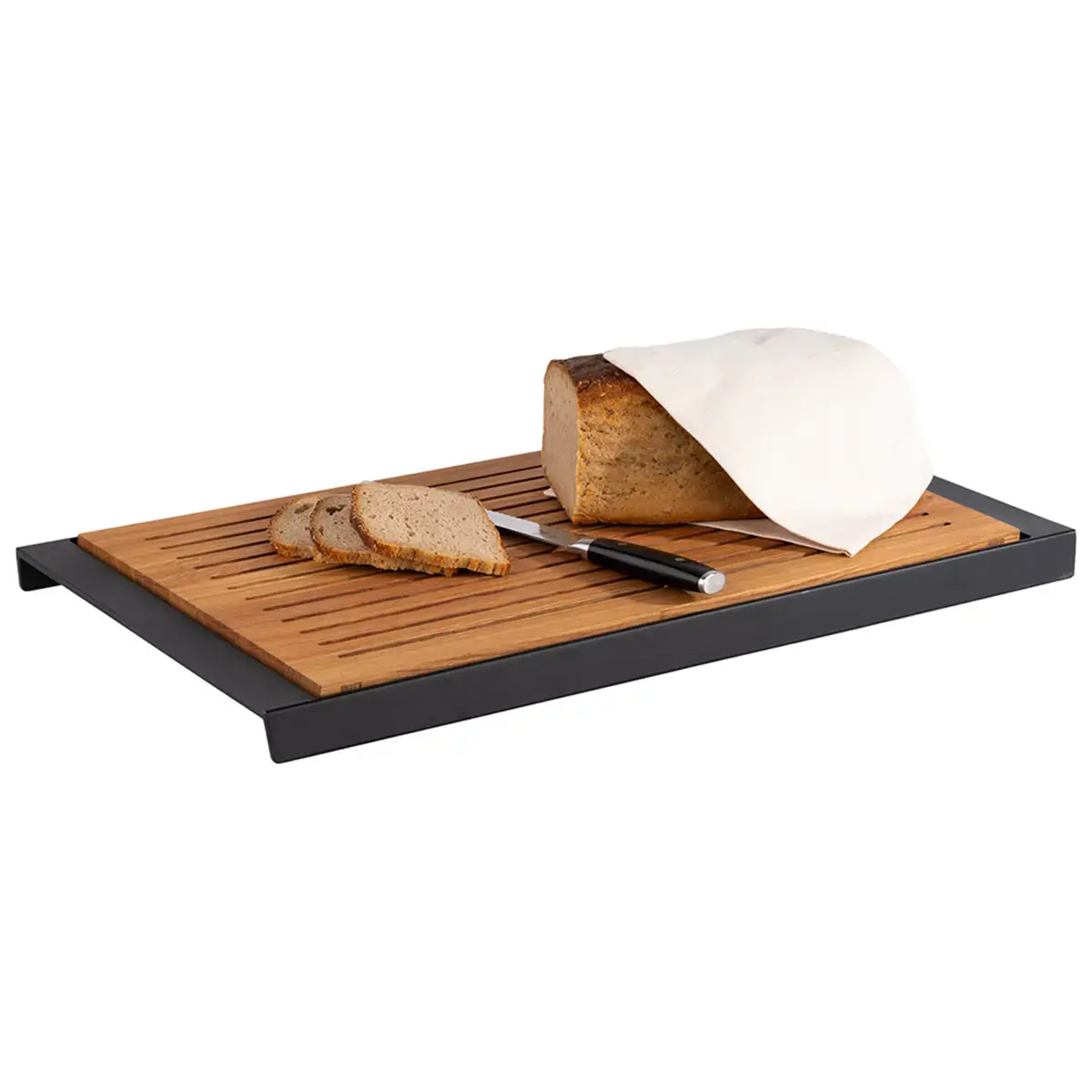 Plateau, melamine, (L)670 x (H)380 mm, zwart - Aps 