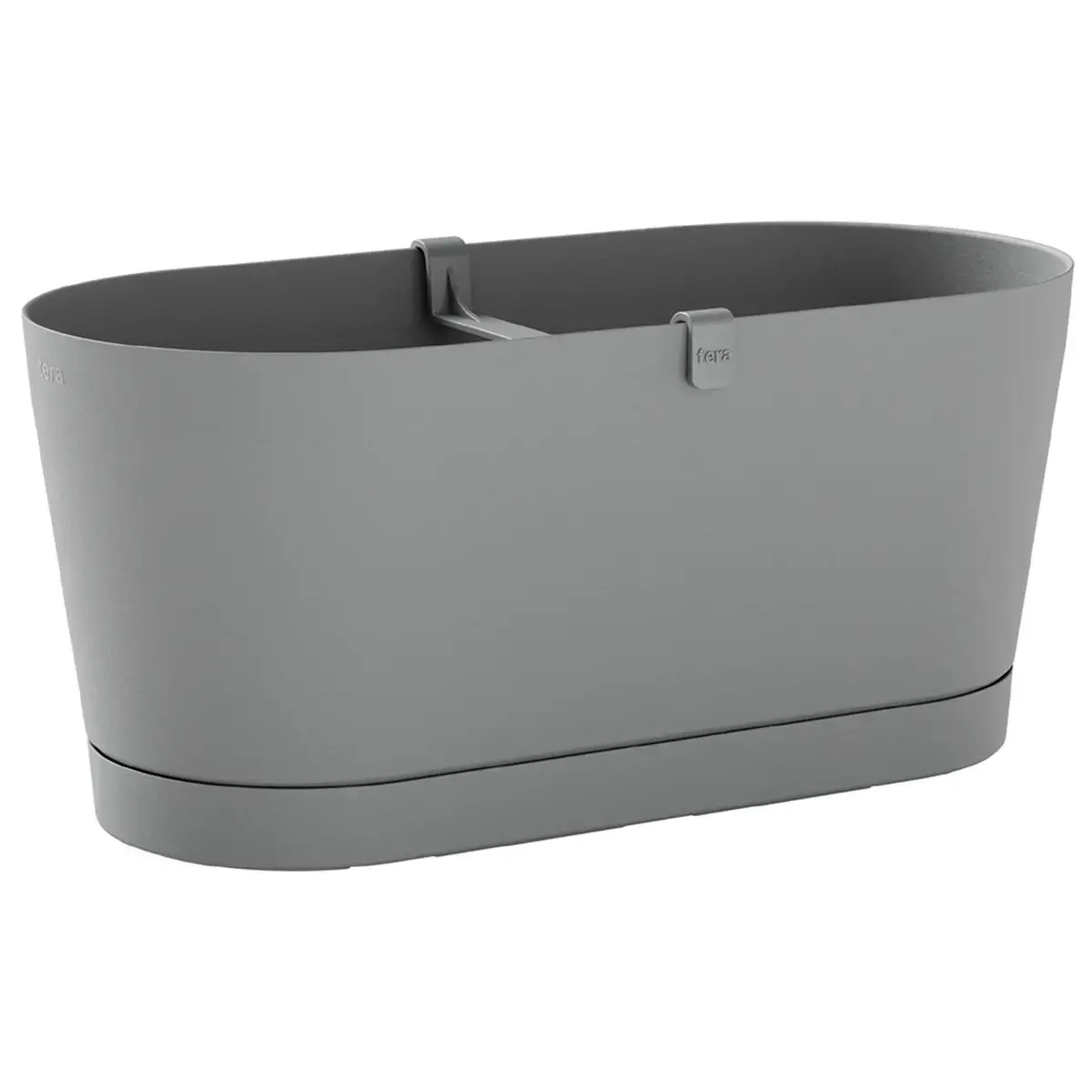 Jardinière Vega - breedte 400 mm - Mistgrijs - Tera