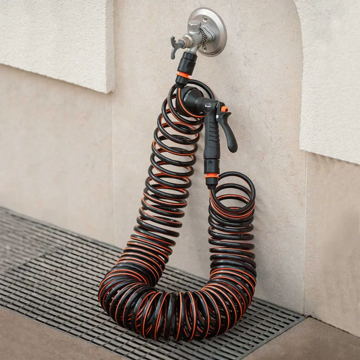 Spiraalslang bewateringsset SPRING FLEX, 15 m - Bradas 