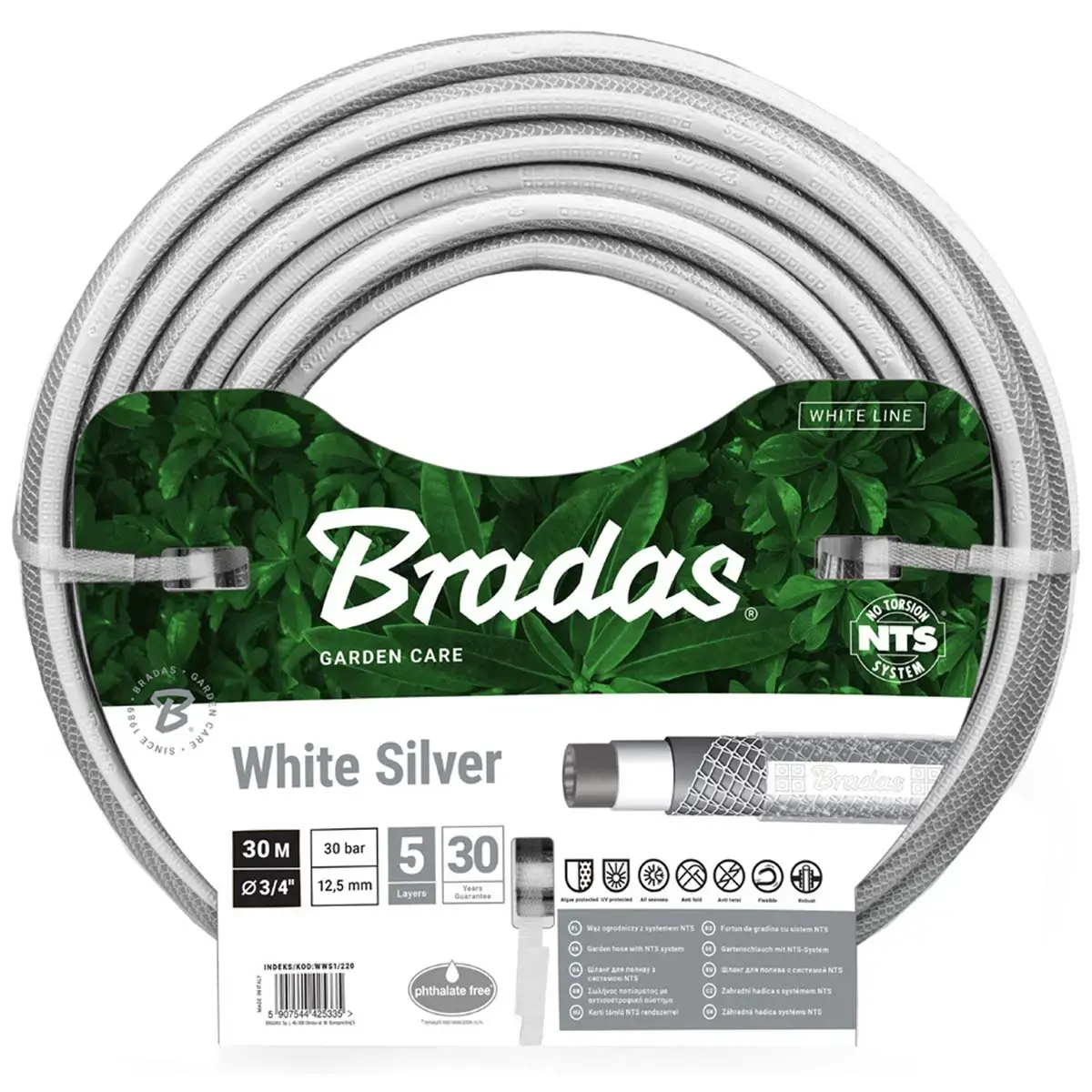 NTS WHITE SILVER tuinslang, 3/4', 30 m - Bradas
