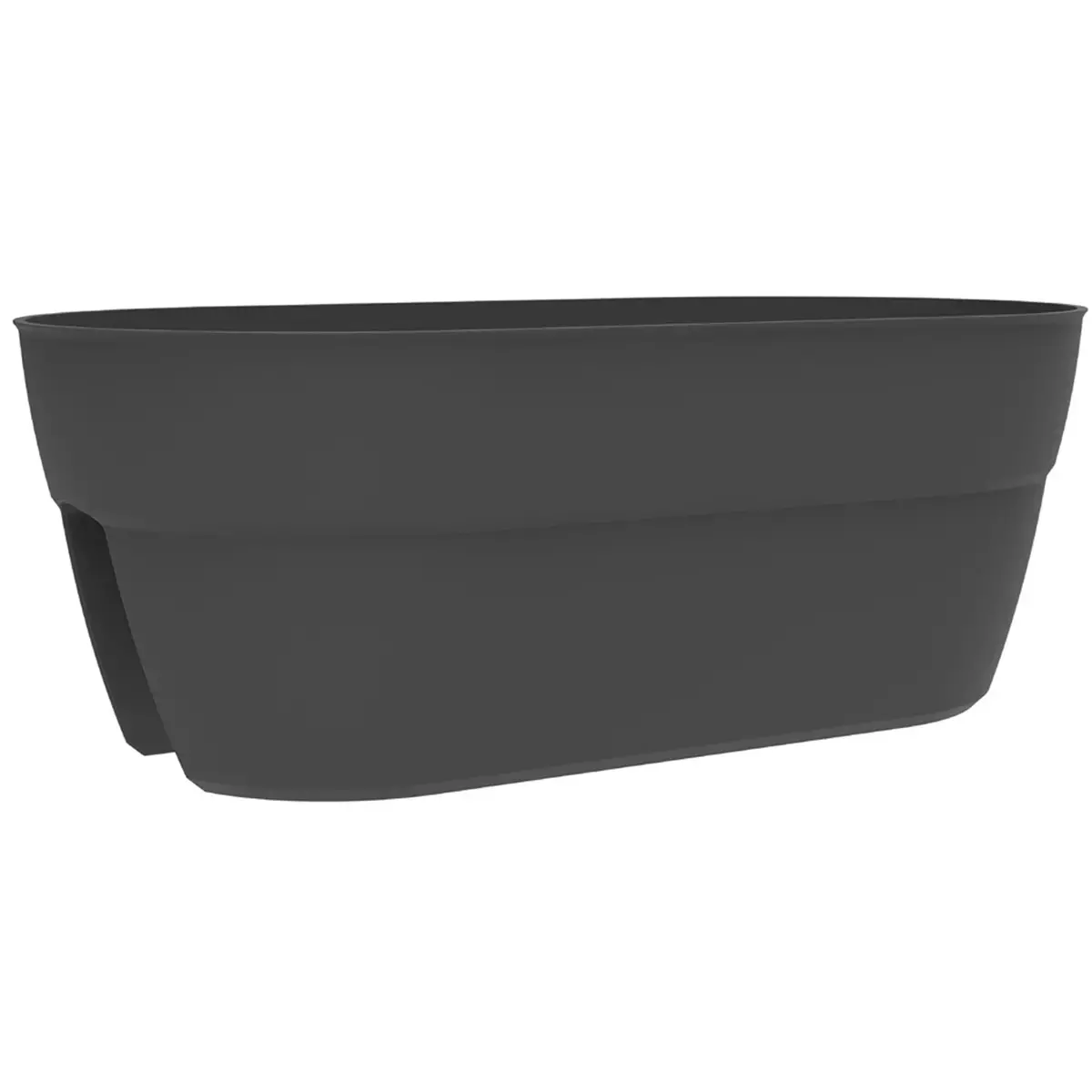 Pot voor balustrade 'OSAKA' (L)560x(D)300 mm, antraciet - Eda Fontaine 